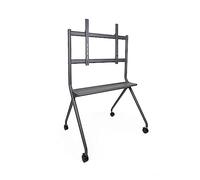 TooQ FS20205M-B - Support de Sol iSTAND avec roulettes pour écrans de 50 à 86 Pouces, Couleur Grise