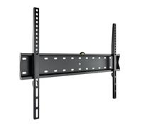 TOOQ LP4170F-B - Support Mural Fixe pour Moniteur/TV/LED de 37" à 70" jusqu'à 40 kg de Poids, Distance au Mur 27 mm avec Niveau à Bulle, Ultra Fin, Format VESA jusqu'à 600 x 400 Noir