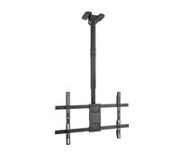 TOOQ LPCE1186TSLI-B - Support de Plafond Extensible, inclinable et Rotatif pour écrans 43"-86", jusqu'à 60 kg de Poids, VESA jusqu'à 600 x 400, Couleur Noire