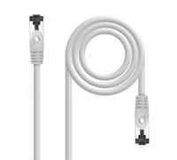 TOOQ NANOCABLE 10.20.2001 - Câble réseau patch RJ45, Cat.8.1, 2GHz, LSZH, SSTP, AWG26, Gris, 1 m