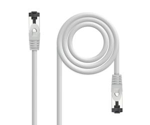 TOOQ NANOCABLE 10.20.2002 - Câble réseau patch RJ45, Cat.8.1, 2GHz, LSZH, SSTP, AWG26, Gris, 2 m