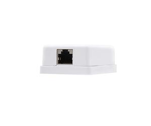 TooQ NANOCABLE 10.21.1101 - Rosette de Surface RJ45 avec 1 Prise Cat.5E FTP, Blanc