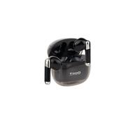 TooQ Onyx Écouteurs Intra-auriculaires Bluetooth 5.3 Noir/Chrome - Fréquence 20-20000Hz, Autonomie 4h/18h, Microphone intégré, Câble USB-C inclus