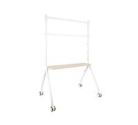 TooQ Ilove Soporte de Suelo Con Ruedas Para TV Hasta 80" Max 50Kg Haya Blanco