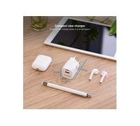 TooQ Technology Chargeur secteur 1x port USB-A + 1x port USB-C 20W (Blanc)