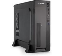 TooQ Boîtier Slim TQC-3008U3C Micro-ATX/Mini-ITX, Lecteur de cartes SD/TF, Alimentation 500W, Noir