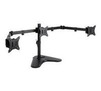 TooQ DB1704TN-B - Support de table pour 3 écrans de 17" à 27", Noir