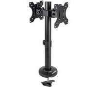 TooQ Support de table DB1132TN-B pour 2 écrans 17–32 pouces VESA 75x75/100x100 Acier Noir