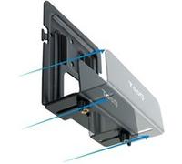 TooQ TQMPM4776 - Support Mural Universel pour Lecteur multimédia, routeur, Mini-PC, Noir
