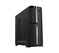 TooQ TQC-3005U3 Châssis Bureau Noir 500W, Micro ATX/Mini-ITX, Baies 5.25"/3.5"/2.5", USB 3.2 Gen 1, Bloc d'alimentation SFX Frontal, 103x305x380mm