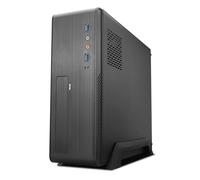 TooQ TQC-3006DU3C - Profilé de boîtier (2 x USB 3.0, avec alimentation 500 W, leoteur de cartes de mémoire latéral) Noir