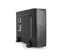 TOOQ TQC-3007U3C - Boîtier Slim Micro-ATX/Mini-ITX, Lecteur de Cartes SD/TF, Alimentation Micro-ATX/SFX 500W Incluse, Noir