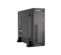 TooQ Boîtier Slim TQC-3008U3C Micro-ATX/Mini-ITX, Lecteur de cartes SD/TF, Alimentation 500W, Noir