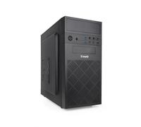 TOOQ TQC-4701U3C-B - Boîtier minitour Micro-ATX/Mini-ITX, 2xUSB 3.0, 1xUSB 2.0, Audio HD, Lecteur de Carte Avant, Noir