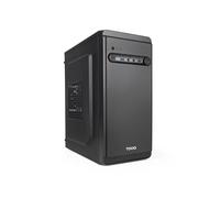 TOOQ TQC-4702-SP - Boîtier Mini-Tour Micro-ATX « DODEKA Ultra », Alimentation ATX 500 W, 1× USB-A 3.0, 1× USB-A 2.0, 1× USB-C, Audio HD, Microphone