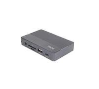 TOOQ TQE-2242G Boîtier Externe pour SSD M.2 NVMe/SATA Hub 10 en 1, USB-C 3.2 Gen2, 2× USB-A 3.1 Gen2, USB-A 2.0, HDMI 2.0, RJ45 Gigabit, Lecteur SD/TF, Audio 3.5mm et Charge PD 100W, Gris
