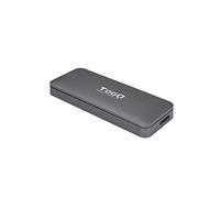 TooQ Boîtier externe TQE-2281G pour SSD M.2 NGFF Micro USB 3.0 (USB 3.1 Gen1) Aluminium Gris