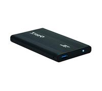 TooQ Boîtier externe TQE-2524B – USB 3.0, 2,5" SATA I/II/III – Aluminium Noir