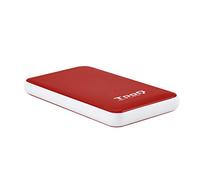 Tooq TQE-2528R Boîtier pour disque dur HDD 2,5" SATA Rouge