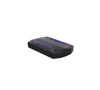 TooQ TQE-2599RGB Boîtier Externe USB 3.2 Gen 1 pour HDD/SSD 2.5" SATA I/II/III jusqu'à 2To, Support UASP, Compatible Windows/macOS/Linux, Noir