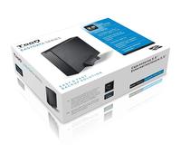 TooQ TQE-3527B - Boîtier de stockage pour disques durs HDD de 3.5 ""- (SATA I / II / III, USB 3.0)- aluminium- voyant LED- Noir- 3