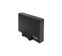 TooQ TQE-3527B : Boîtier HDD 3.5" USB 3.2 Gen 1, SATA I/II/III, jusqu'à 3To, Aluminium Noir, Compatible Windows/macOS/Linux