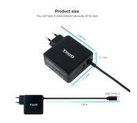 TooQ TQLC-USBC65PD Chargeur Portable USB-C 65W Power Delivery Noir