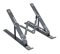 TooQ TQLRS0033-AL-G Support élévateur pour Ordinateurs Portables, tablettes, téléphones Portables et Livres Gris