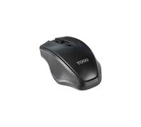 TooQ TQMW-1102-B souris droitier RF sans fil optique 1600 DPI 4 boutons programmables noir