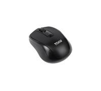 TooQ TQMW-1103-B souris ambidextre sans fil RF optique 1600 DPI 4 boutons programmables noir