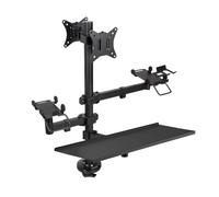 TOOQ TQPM0003 - Support de Bureau pour Terminal de Vente POS/Imprimante/Écrans 17”-32” / Terminal/Lecteur/Clavier