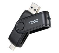 Lecteur de Cartes - TooQ - TQR-3003B - USB-C 2.0 + USB-A 3.0 - SD/TF - Noir
