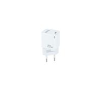 TooQ TQWC-PD20WT Chargeur Secteur Universel 20W, 1 Port USB Type-C, Charge Rapide, 100-240V, Blanc - Conforme DBT et RoHS