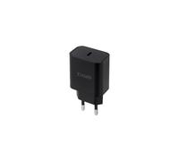 TooQ TQWC-PDUSBC20B Chargeur Secteur Universel 1 Port USB-C 20W Noir, Entrée 110-240V, Sortie 5V/3A, 9V/2.22A, 12V/1.67A, Certifié CE/RoHS