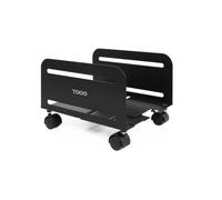 TooQ Support au sol pour CPU UMCS0004-B – métallique avec roues, 119–209 mm, jusqu'à 10 kg, noir