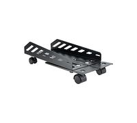 TOOQ UMCS0024-B - Support de sol avec roulettes pour unité centrale, métal, noir
