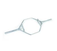 Toorx Haltère hexagonale avec barre de haussement d épaules à double prise Gris
