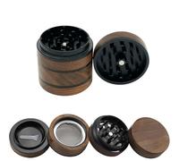 TOOSOAR 4 en 1 Grinder,Ø 63 mm Moulin à Herbes avec Couvercle Magnétique Alliage d'Aluminium Mini Broyeur en Métal avec Capteur de Pollen Grande Capacité
