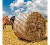 TOOSOAR Filet a Foin Chevaux,Filet à Foin Balles Rondes,Mailles 4.5 x 4.5 cm,pour Chevaux, Allongement du Temps d'Ingestion(122x152cm)