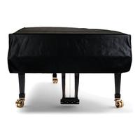 TOOSOAR Housse Imperméable pour Piano à Queue,Veinure Litchi Piano Housse Anti-Poussière,Accessoires Décoration,Noir,160cm