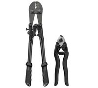 TooTaci Kit d’Outils de Sertissage pour Câble jusqu'à 3,2 mm, Comprend Pince à Sertir et Coupe-Câble, Sertisseuse pour Manchons de Boucle de 1,5 mm à 3,2 mm