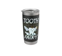 Tooth Fairy Costume de dentiste effrayant pour Halloween Gobelet isotherme en acier inoxydable double paroi