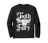 Tooth Fairy Funny Halloween Party Dentist Trick Or Treat Manche Longue