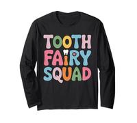 Tooth Fairy Squad Lettres Pastel Enfants Dentiste Manche Longue