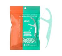 Tooth Floss - Mint Flavor Ultra Fine, 100 Piece Gum Cleaning Picks