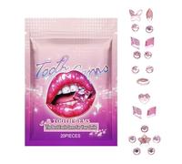 Tooth Gem Glue Set - Kit de décoration en dentaire, strass de dents | Sécurisé durable simple pour appliquer un kit débutant temporaire de gemmes, un ensemble de bijoux adhésif étincelants, un