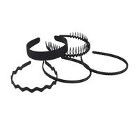 Tooth Headbands - Headband with Teeth, Headbands For Women With Teeth, Non-Slip Headpieces, 5 pcs Non-Slip Flexible Hair Comb Headband For Women Washing, Makeup, Yoga and Daily Wear