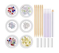 Tooth Jewelry Gems, Cosmetic Tooth Jewels, Easy Application Safe Adhesion Stylish Lightweight Portable, Teeth Set for Teenager Party Friends Present, 5.5 * 6.61Inches