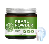 Tooth Powder, 4 Oz Deep Cleaning Remineralizing Formula, Portable Breath Freshening Brightening Powdered Toothpaste, Tooth Care for Daily Hygiene, Kids, Adults and Travel Use