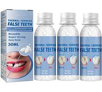 Tooth Repair Granules, Temporary Tooth Repair Kit, Tooth Repair Thermal Beads, Moldable False Teeth, Teeth Repair Kit (3pcs)